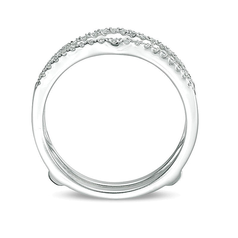 0.25 CT. TW Diamond Contour Solitaire Enhancer in 14K White Gold