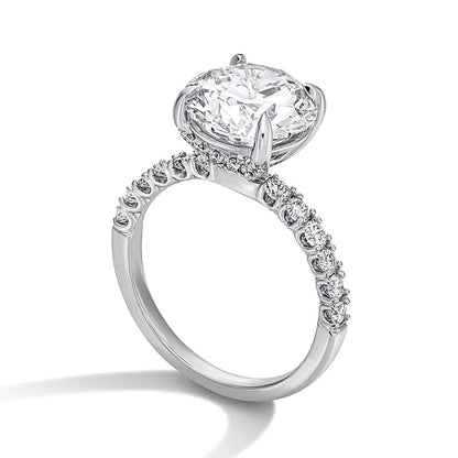 4.5 CT. TW Lab-Grown Diamond Engagement Ring in 14K White Gold (F/VS2)
