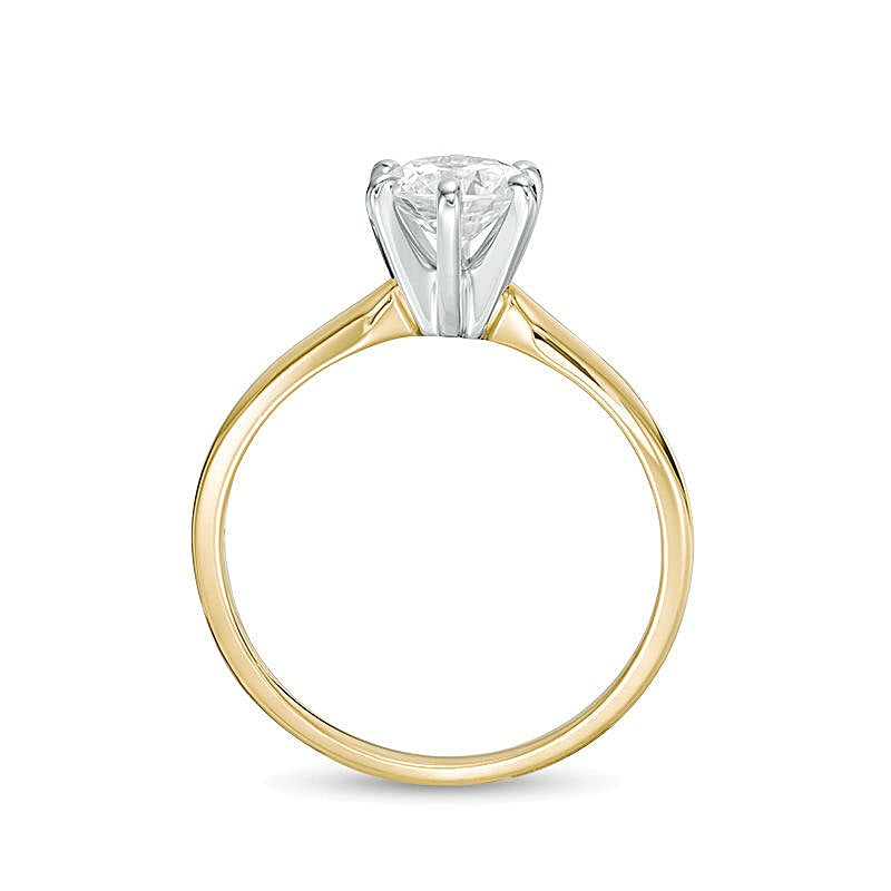 1.0 CT. Diamond Solitaire Engagement Ring in 14K Gold (I/I2)
