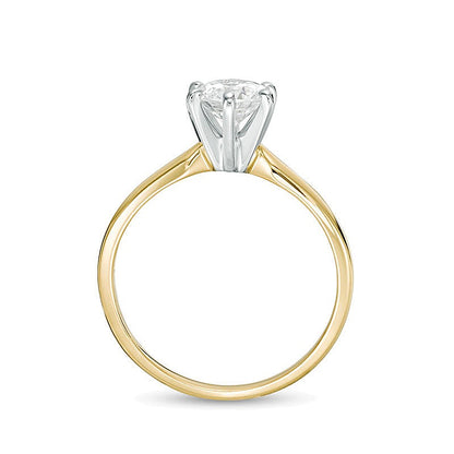 1.0 CT. Diamond Solitaire Engagement Ring in 14K Gold (I/I2)