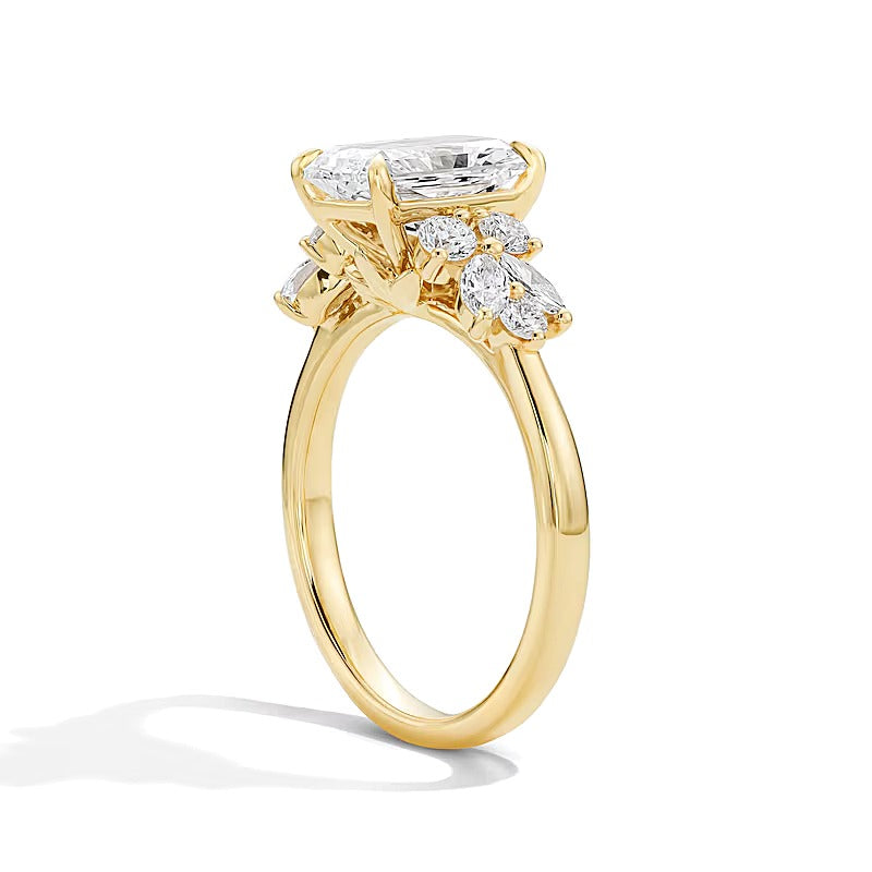 2.63 CT. TW Radiant-Cut Lab-Grown Diamond Engagement Ring in 14K Gold (F/VS2)