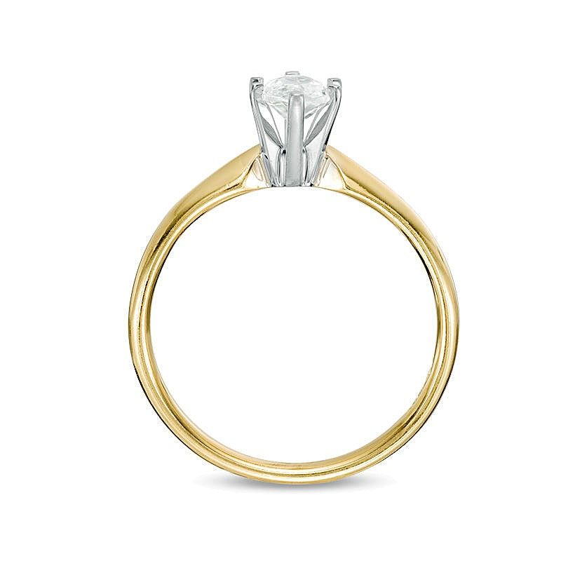 1.0 CT. Marquise Diamond Solitaire Engagement Ring in 14K Gold (I/I2)
