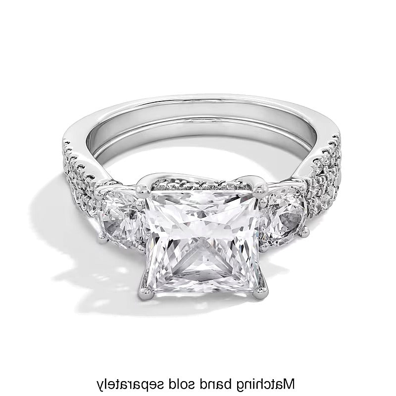 0.25 CT. TW Lab-Grown Diamond Contour Band in 14K White Gold (F/SI2)