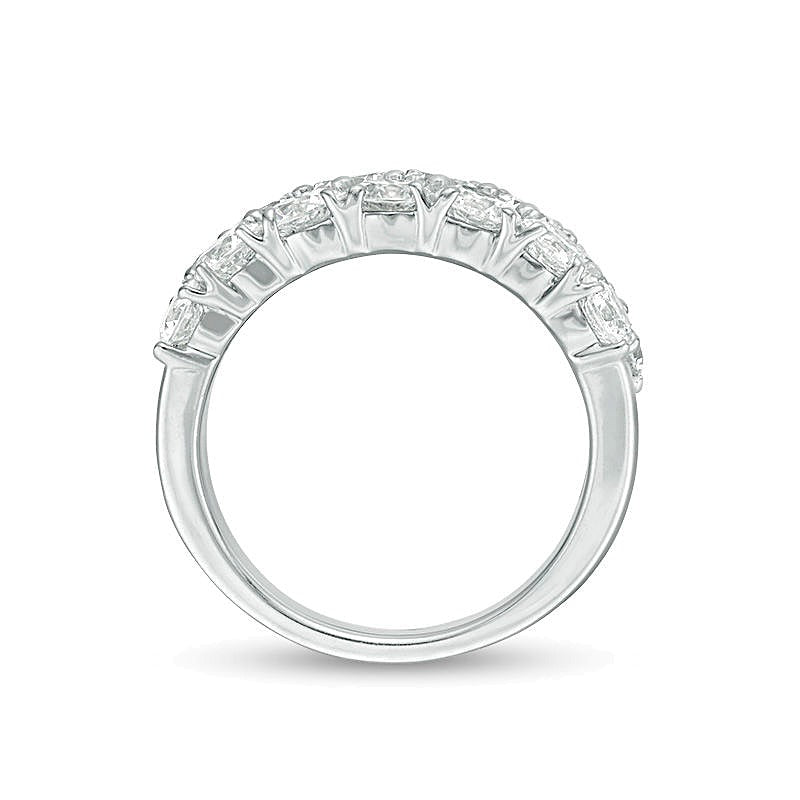 4.0 CT. TW Diamond Double Row Anniversary Band in 10K White Gold