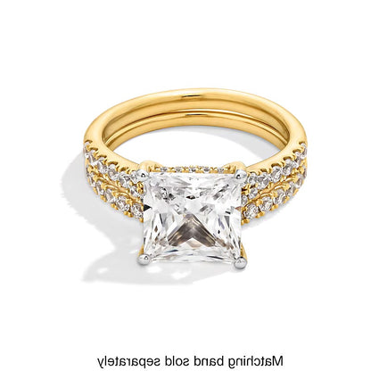 4.5 CT. TW Princess-Cut Lab-Grown Diamond Split Shank Engagement Ring in 14K Gold (F/SI2)