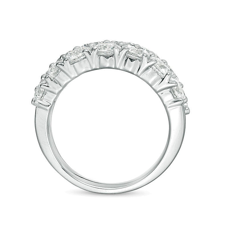 3.0 CT. TW Diamond Double Row Anniversary Band in 10K White Gold
