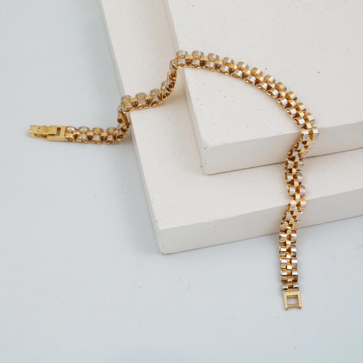 14K Yellow Gold Designer Inspired Band Unisex Bracelet