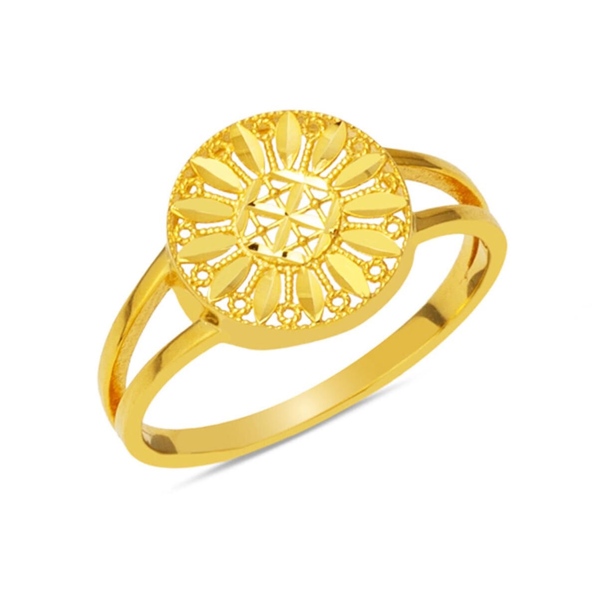 14K Yellow Gold Laurel Ring