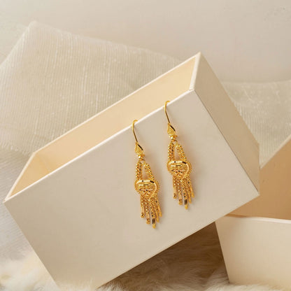 14K Yellow Gold Indian Style Jewelry Set