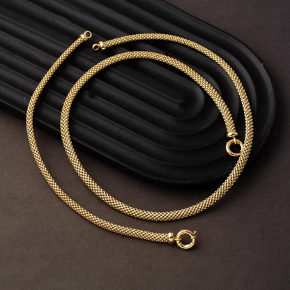 14K Yellow Gold Jessica Woven Chain Jewelry Set