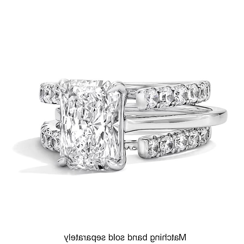 1.5 CT. TW Lab-Grown Diamond Solitaire Enhancer Ring in 14K White Gold (F/VS2)