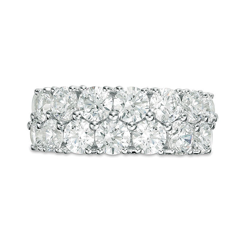 3.0 CT. TW Diamond Double Row Anniversary Band in 10K White Gold