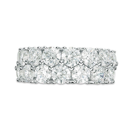 3.0 CT. TW Diamond Double Row Anniversary Band in 10K White Gold