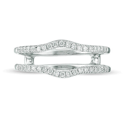 0.25 CT. TW Diamond Contour Solitaire Enhancer in 14K White Gold