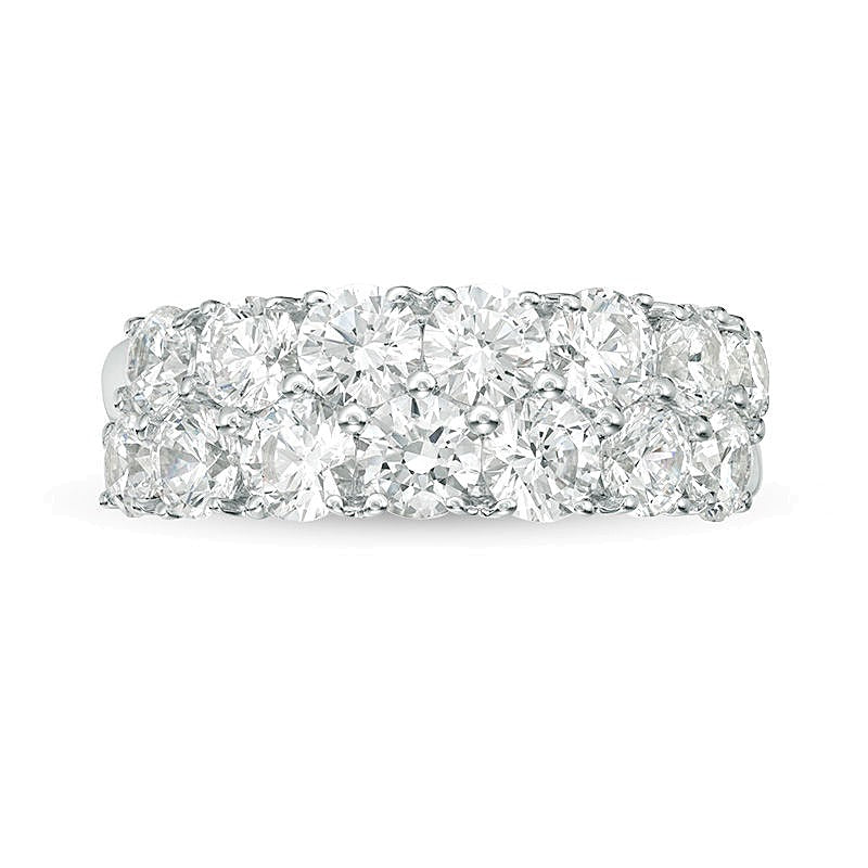 4.0 CT. TW Diamond Double Row Anniversary Band in 10K White Gold