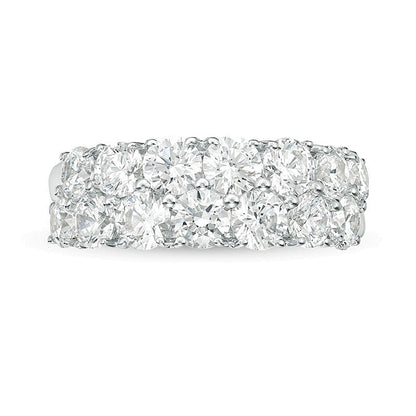 4.0 CT. TW Diamond Double Row Anniversary Band in 10K White Gold