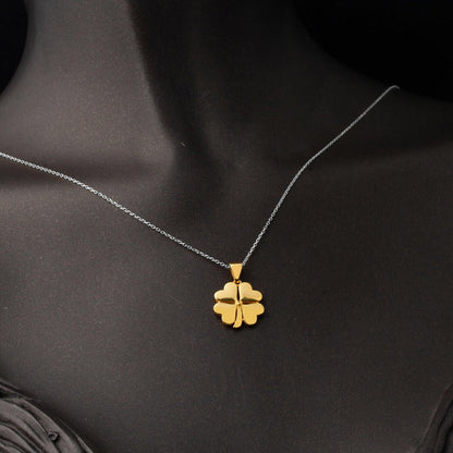 22K Yellow Gold Clover Pendant