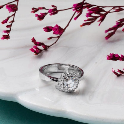 14K White Gold Yakamoz Diamond Ring