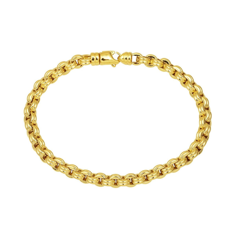 14K Yellow Gold Hoop Unisex Bracelet