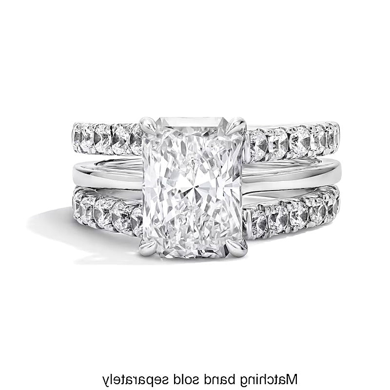 1.5 CT. TW Lab-Grown Diamond Solitaire Enhancer Ring in 14K White Gold (F/VS2)