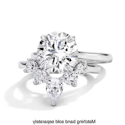 1.0 CT. TW Pear-Shaped Lab-Grown Diamond Solitaire Enhancer Ring in 14K White Gold (F/VS2)