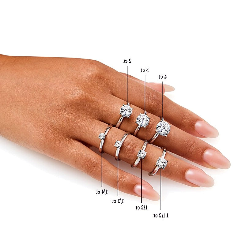 Zales x SHAHLA 2.0 CT. Lab-Grown Diamond Solitaire Infinity Ring in Platinum (F/VS2)