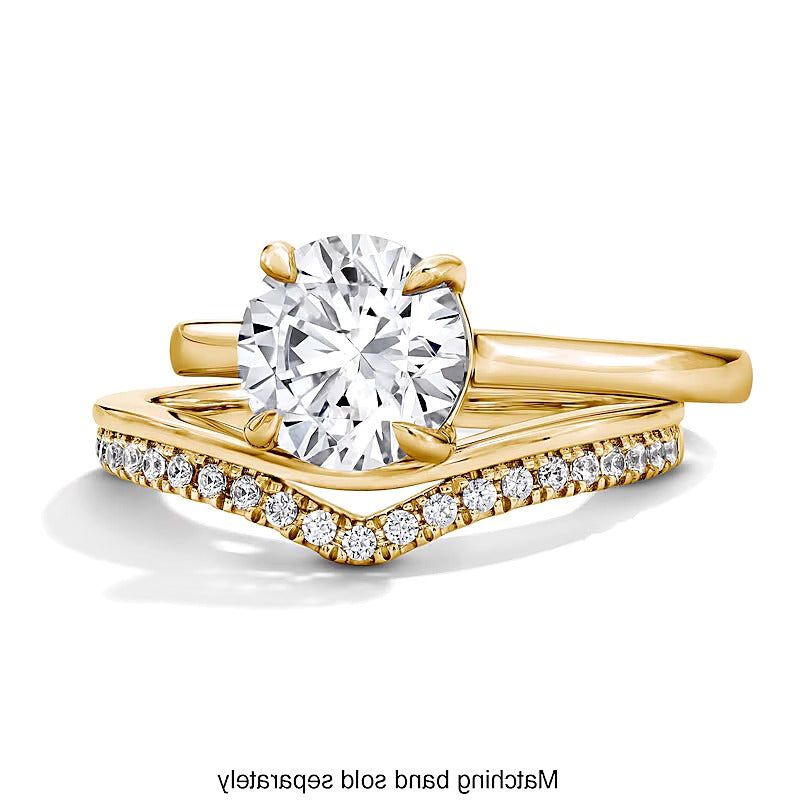 0.17 CT. TW Lab-Grown Diamond Chevron Anniversary Band in 14K Gold (F/VS2)