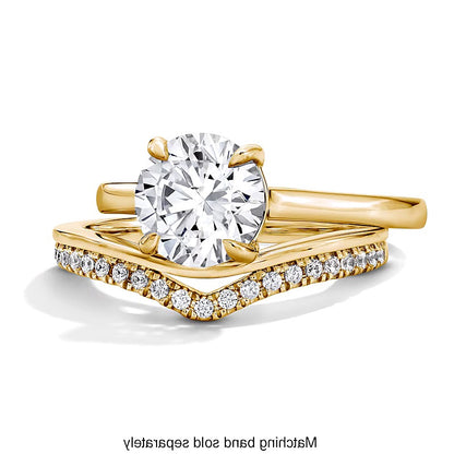 0.17 CT. TW Lab-Grown Diamond Chevron Anniversary Band in 14K Gold (F/VS2)