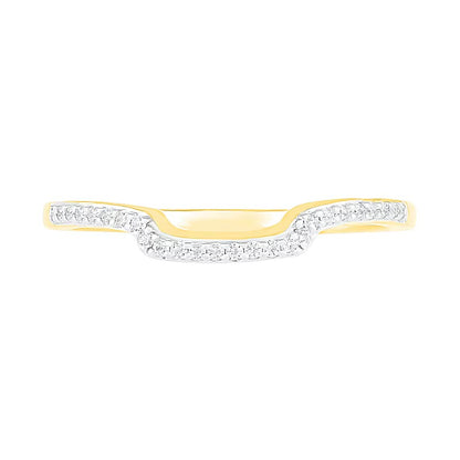 0.38 CT. TW Composite Diamond Square Frame Split Shank Bridal Set in 10K Gold