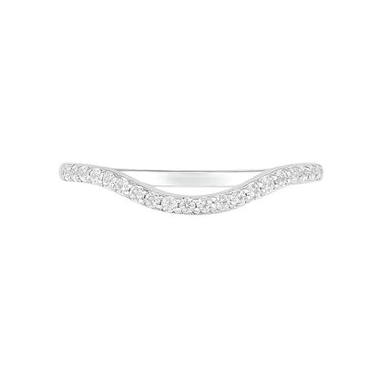 7.0mm Lab-Created Blue and White Sapphire Geometric Pointed Split Shank Bridal Set in Sterling Silver