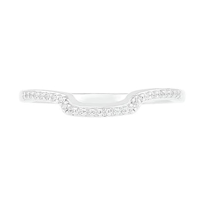 0.38 CT. TW Composite Diamond Square Frame Split Shank Bridal Set in 10K White Gold