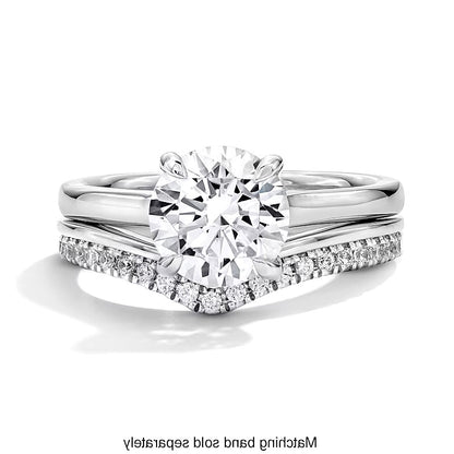 0.17 CT. TW Lab-Grown Diamond Contour Band in 14K White Gold (F/VS2)