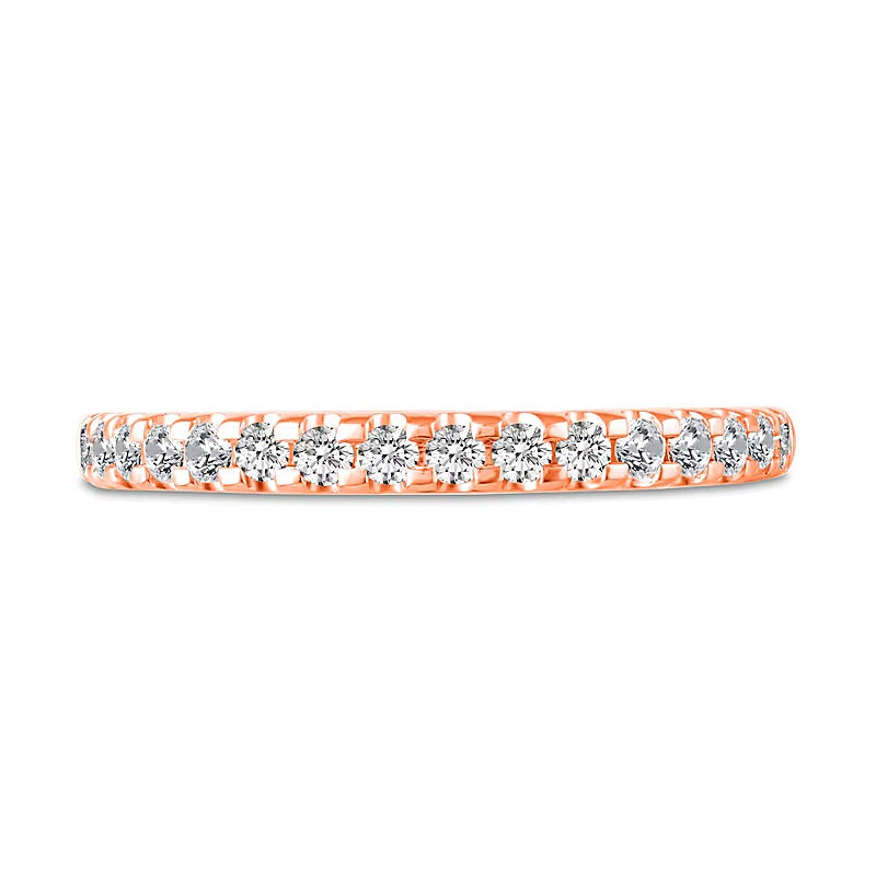 1.0 CT. TW Diamond Hidden Frame Bridal Set in 14K Rose Gold (I/I2)