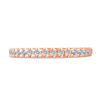 1.0 CT. TW Diamond Hidden Frame Bridal Set in 14K Rose Gold (I/I2)