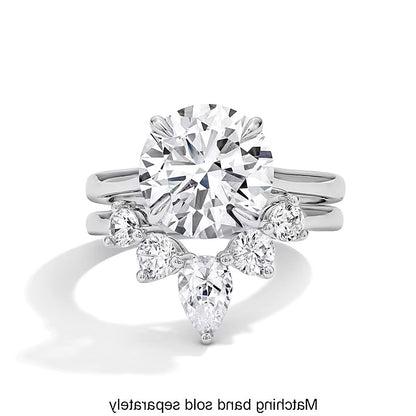 1.0 CT. TW Pear-Shaped Lab-Grown Diamond Solitaire Enhancer Ring in 14K White Gold (F/VS2)