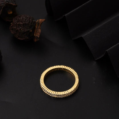 14K Yellow Gold 0.80 Ct Full Eternity Baguette Diamond Ring