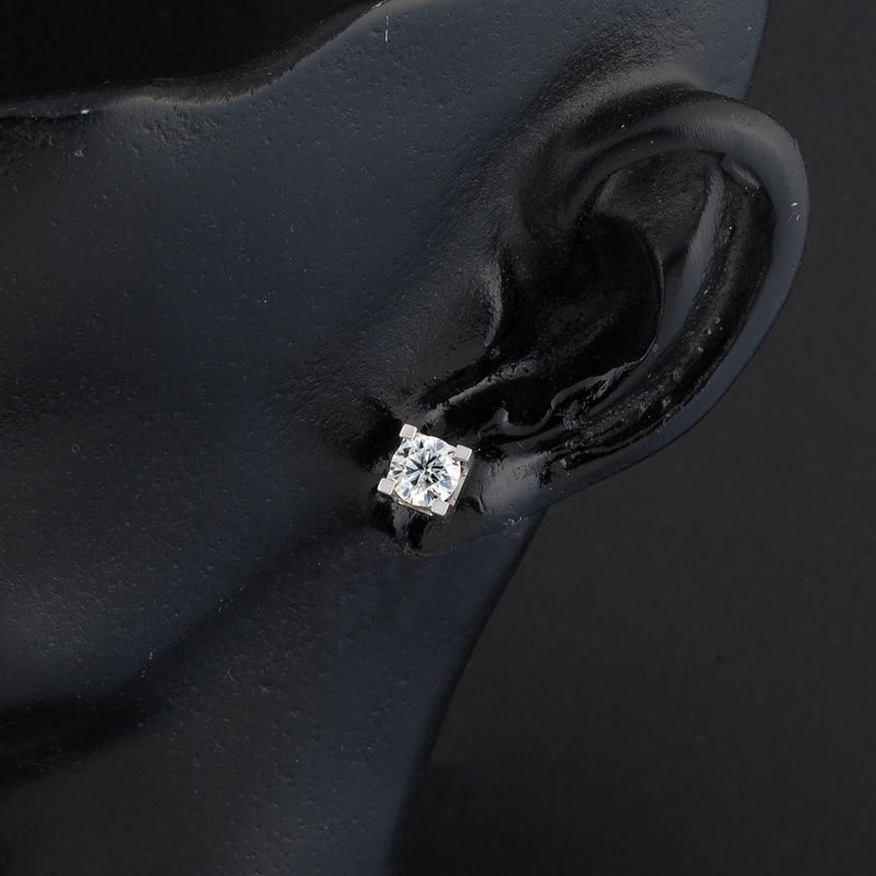 14K White Gold Classic 0.80 Ct Moissanite Earrings