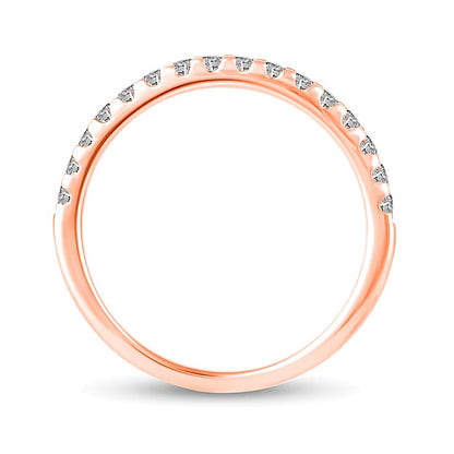 1.0 CT. TW Diamond Hidden Frame Bridal Set in 14K Rose Gold (I/I2)