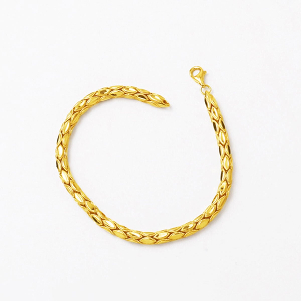14K Yellow Gold Sumerian Chain Bracelet