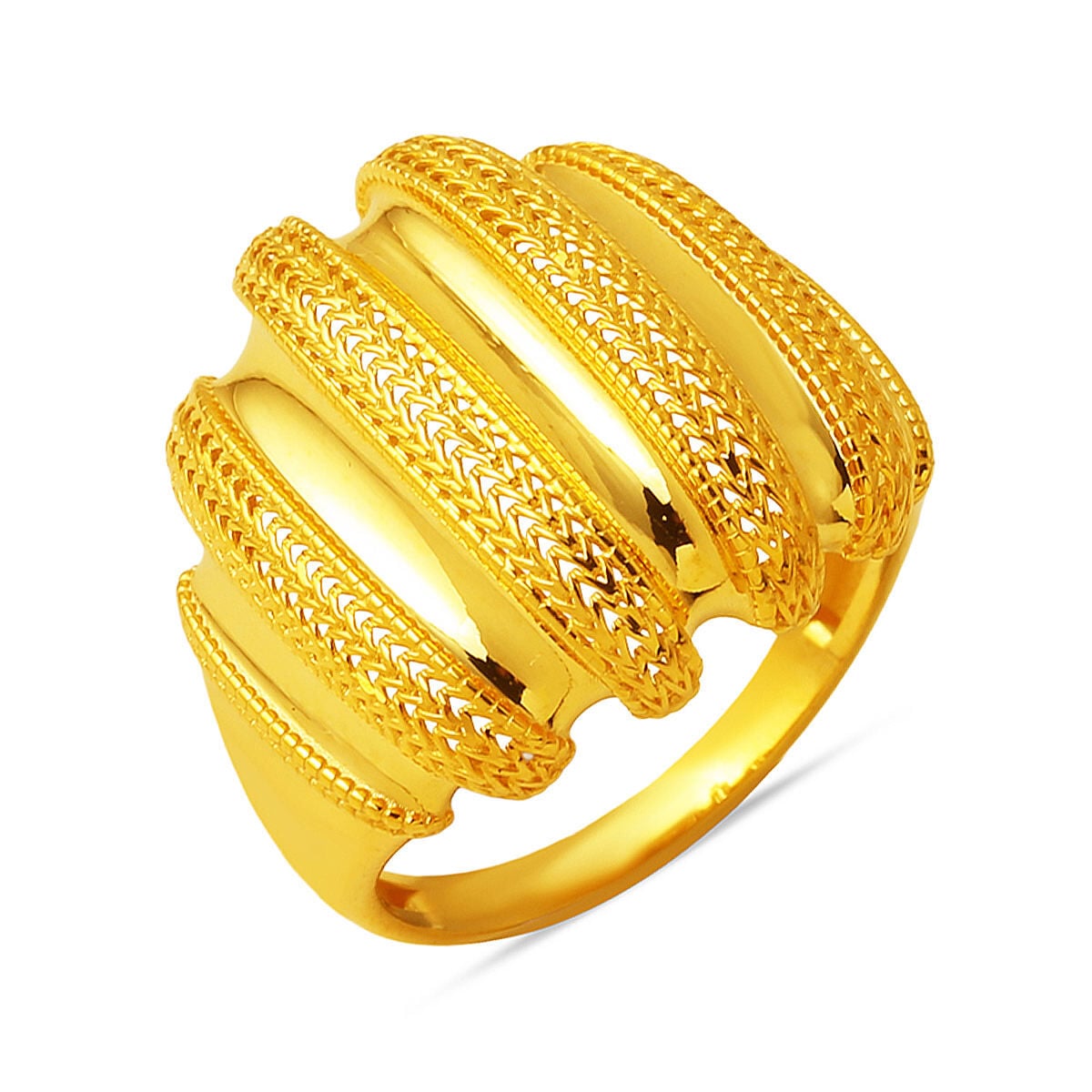 14K Yellow Gold Nazen Ring