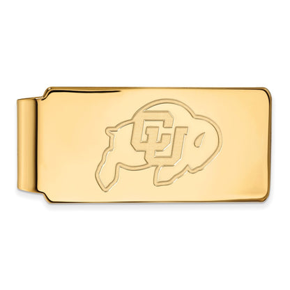 14K Yellow Gold Gold LogoArt University of Colorado Buffalo Money Clip
