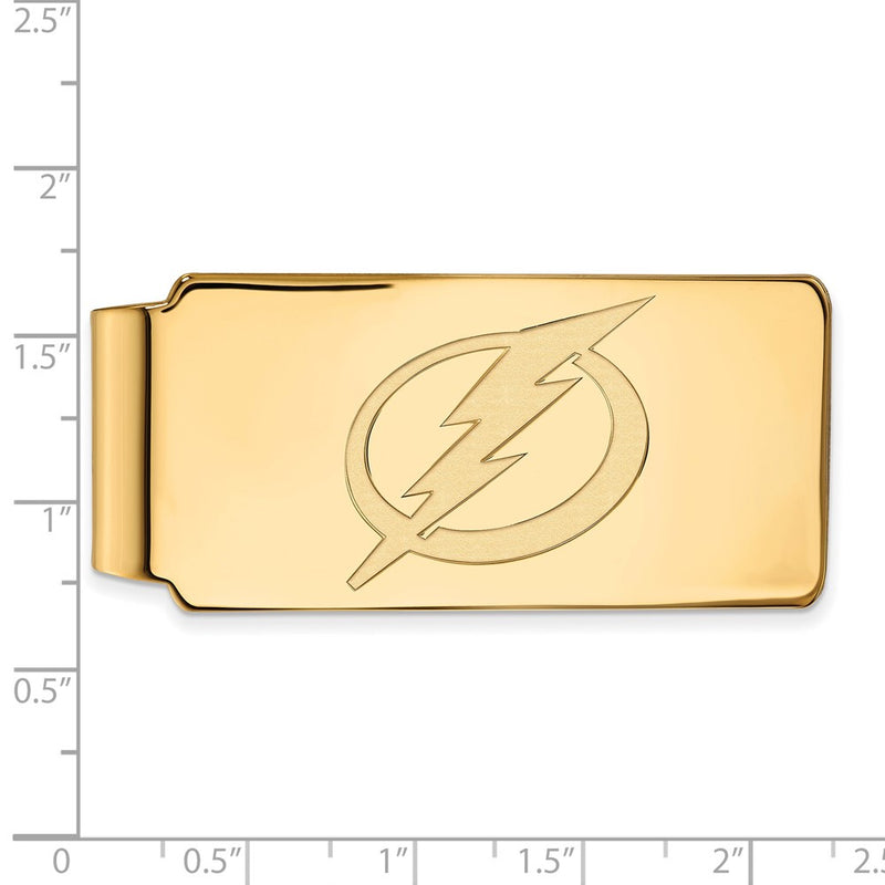 14K Yellow Gold Gold NHL LogoArt Tampa Bay Lightning Money Clip