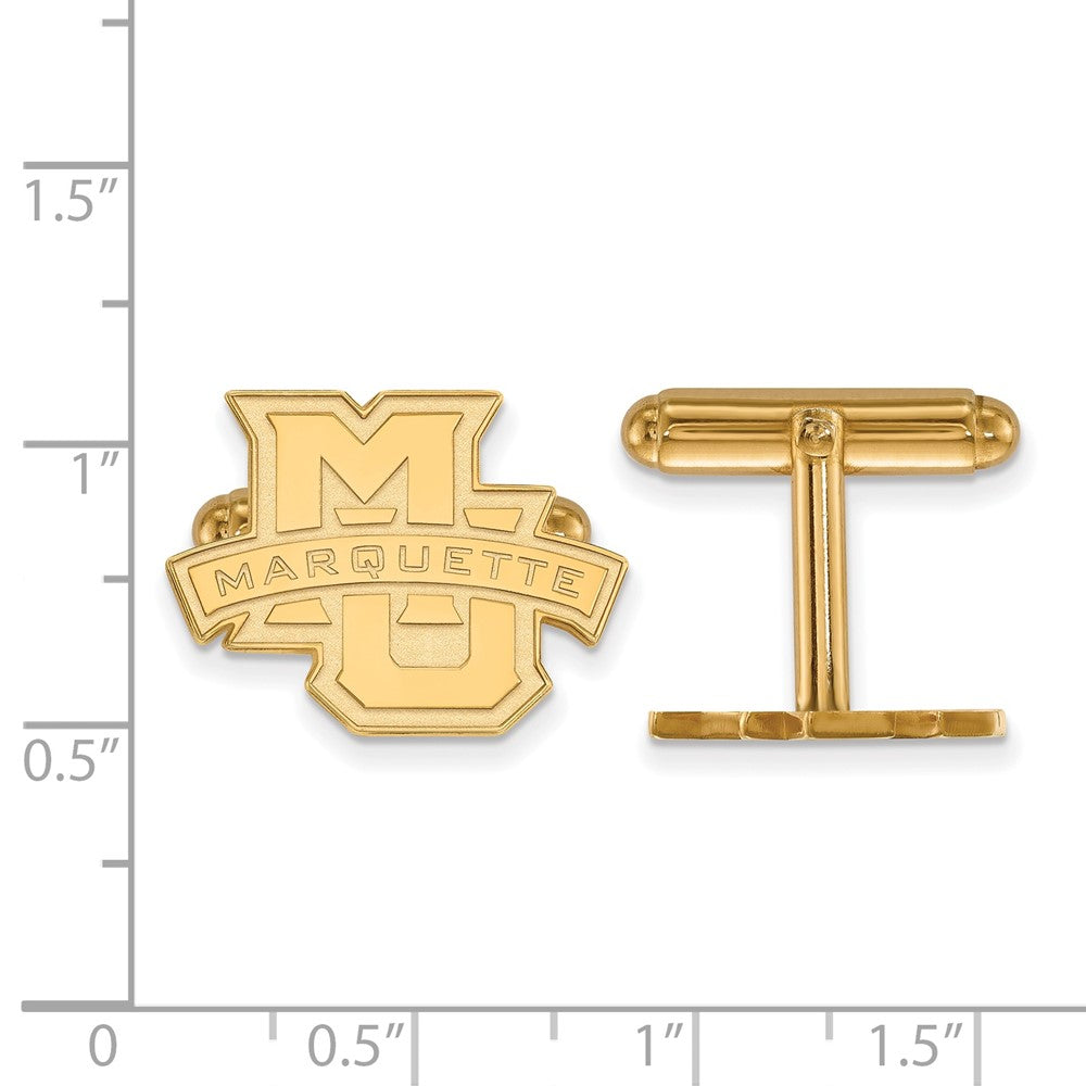 14K Yellow Gold Gold LogoArt Marquette University Cuff Links