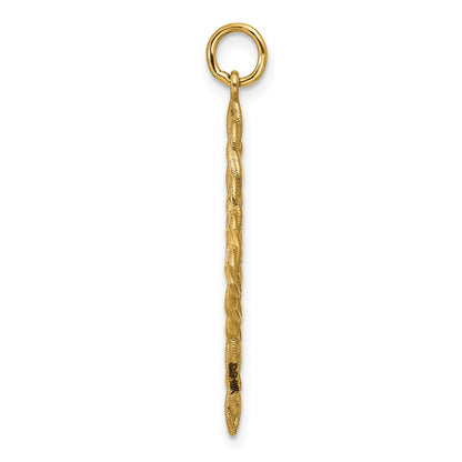 14K Yellow Gold Polished Celtic Knot Pendant