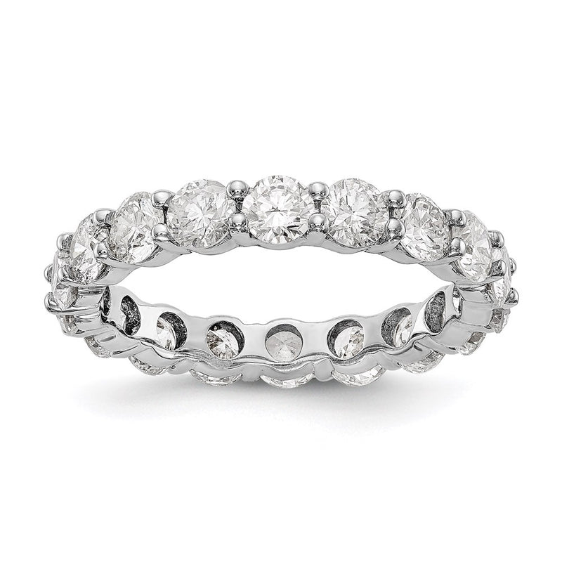 14k White Gold SI2-I1(H/I) Shared Prong Eternity Wedding Band Ring RF800 Quality Dias.
