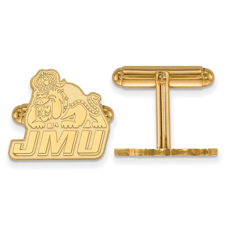 14K Yellow Gold Gold LogoArt James Madison University Cuff Links