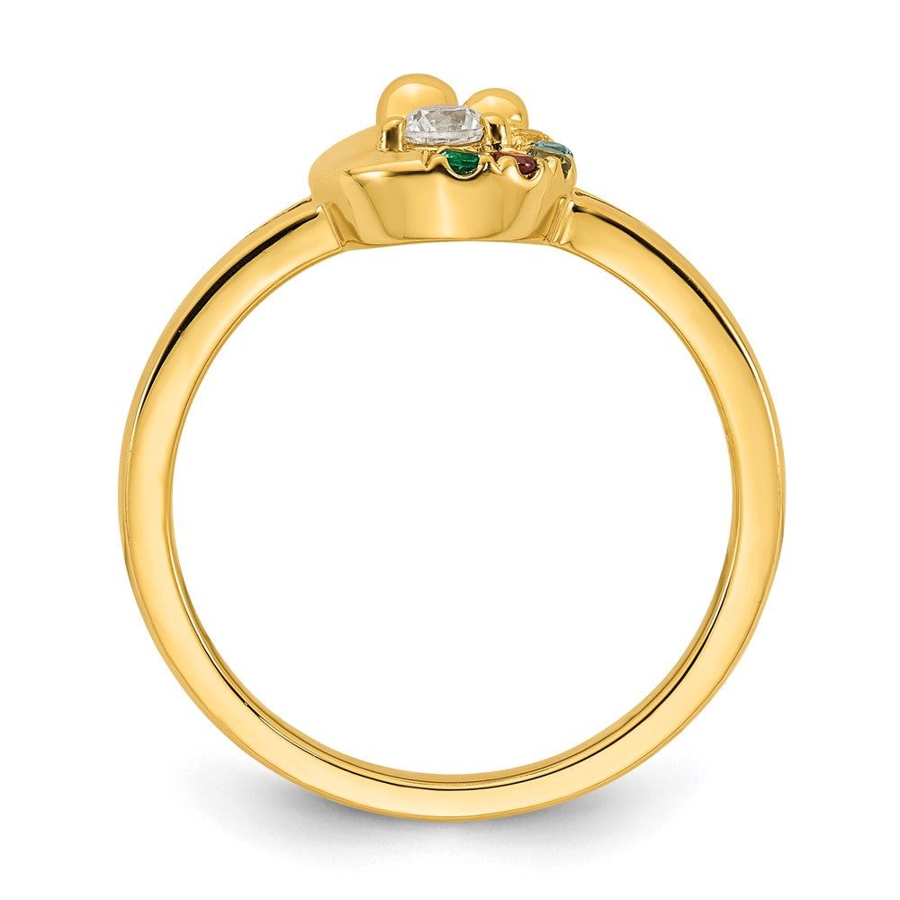 14K White Gold Diamond Band