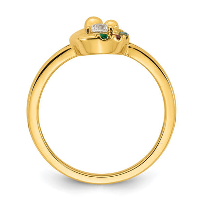 14K White Gold Diamond Band
