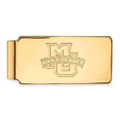 14K Yellow Gold Gold LogoArt Marquette University Money Clip