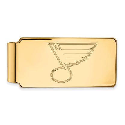 14K Yellow Gold Gold NHL LogoArt St. Louis Blues Money Clip